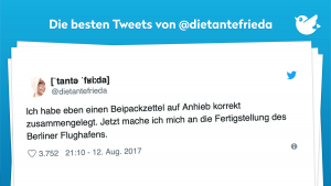 Ich habe eben einen Beipackzettel auf Anhieb korrekt zusammengelegt. Jetzt mache ich mich an die Fertigstellung des Berliner Flughafens.