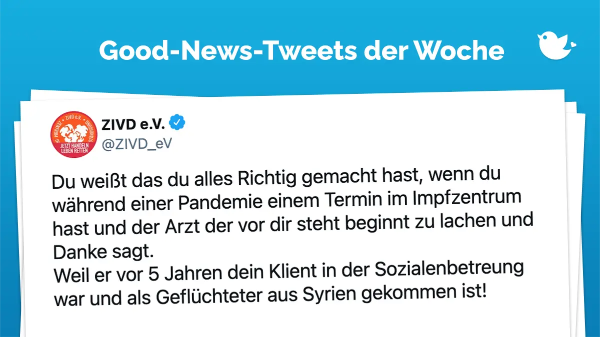 Du weißt das du alles Richtig gemacht hast, wenn du während einer Pandemie einem Termin im Impfzentrum hast und der Arzt der vor dir steht beginnt zu lachen und Danke sagt. Weil er vor 5 Jahren dein Klient in der Sozialenbetreung war und als Geflüchteter aus Syrien gekommen ist!