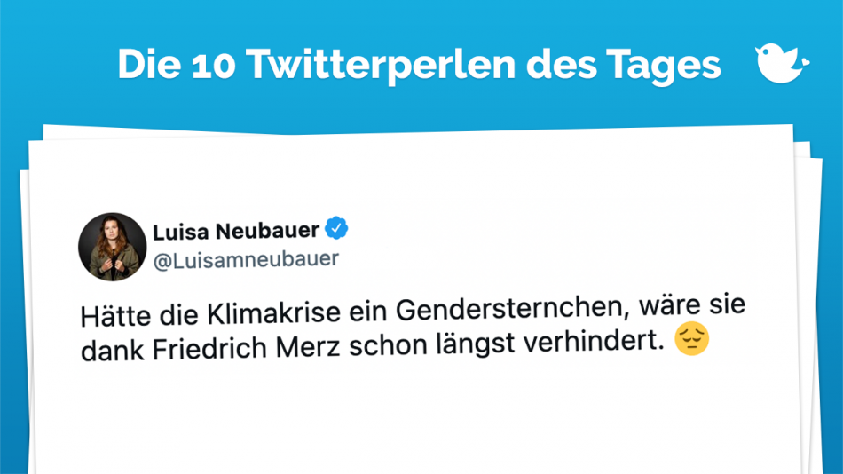 Hätte die Klimakrise ein Gendersternchen, wäre sie dank Friedrich Merz schon längst verhindert. 😔