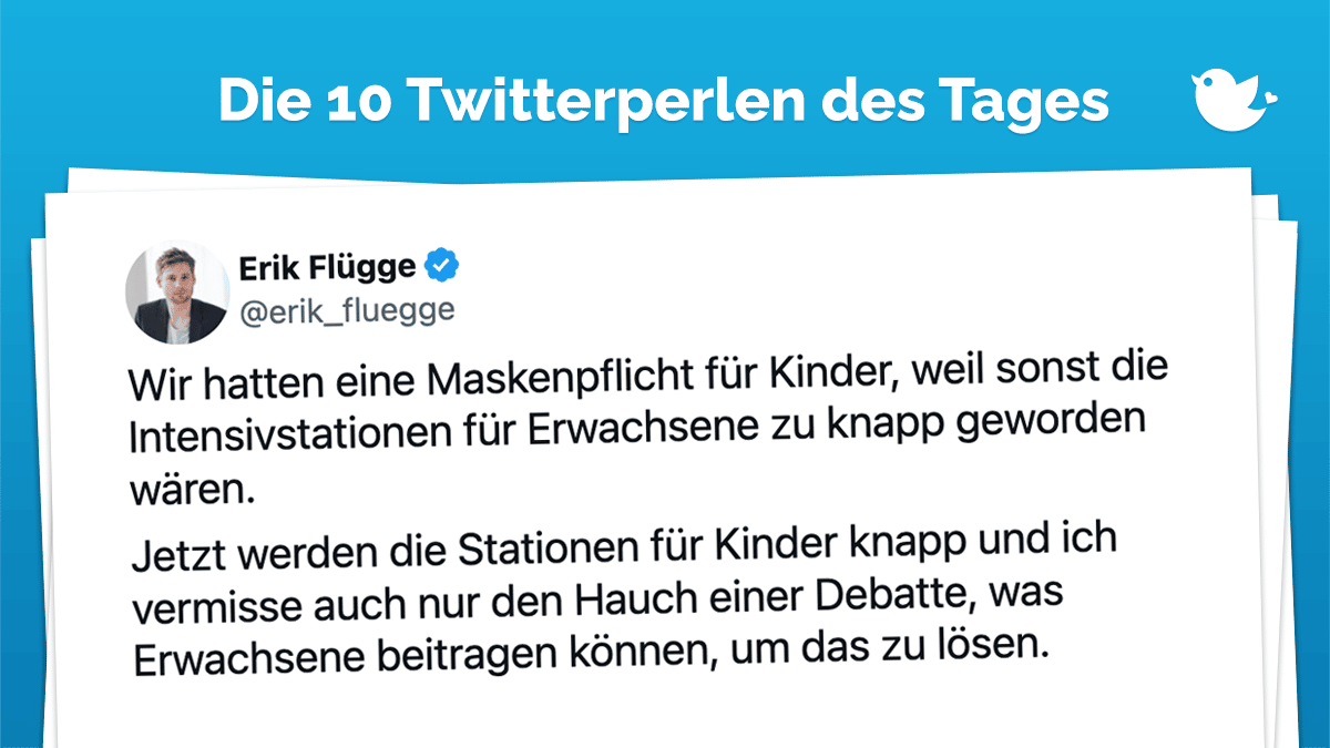 Wir hatten eine Maskenpflicht für Kinder, weil sonst die Intensivstationen für Erwachsene zu knapp geworden wären. Jetzt werden die Stationen für Kinder knapp und ich vermisse auch nur den Hauch einer Debatte, was Erwachsene beitragen können, um das zu lösen.