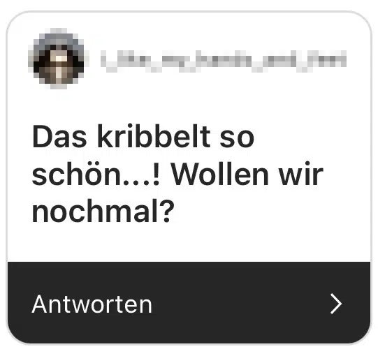 das kribbelt so schön, wollen wir nochmal?