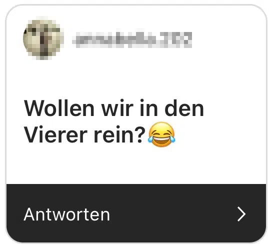 wollen wir in den vierer rein?