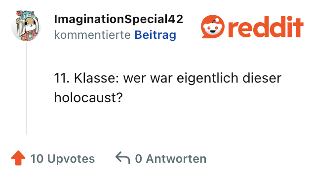 11. Klasse: wer war eigentlich dieser holocaust?