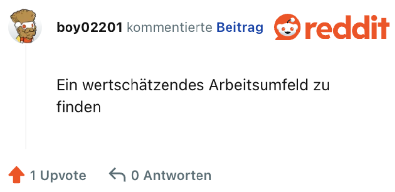 Ein wertschätzendes Arbeitsumfeld zu finden