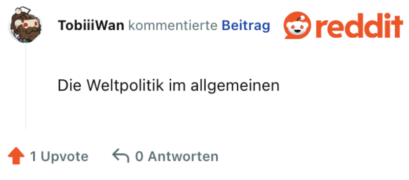 Die Weltpolitik im allgemeinen