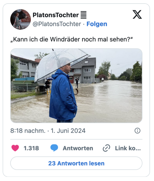 „Kann ich die Windräder noch mal sehen?“
