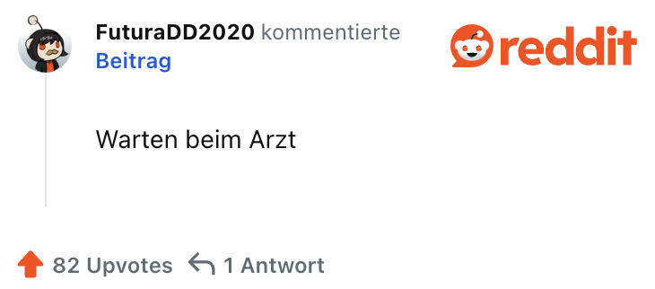 Warten beim Arzt