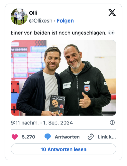 Einer von beiden ist noch ungeschlagen