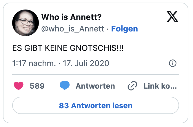 ES GIBT KEINE GNOTSCHIS!!!
— Who is Annett? (@who_is_Annett)
