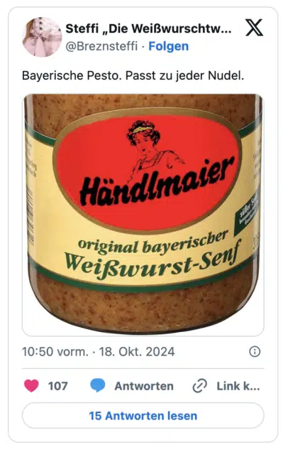 Bayerische Pesto. Passt zu jeder Nudel.
