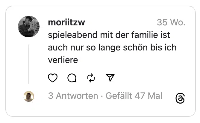 spieleabend mit der familie ist auch nur so lange schön bis ich verliere
