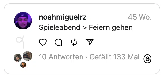 Spieleabend > Feiern gehen
