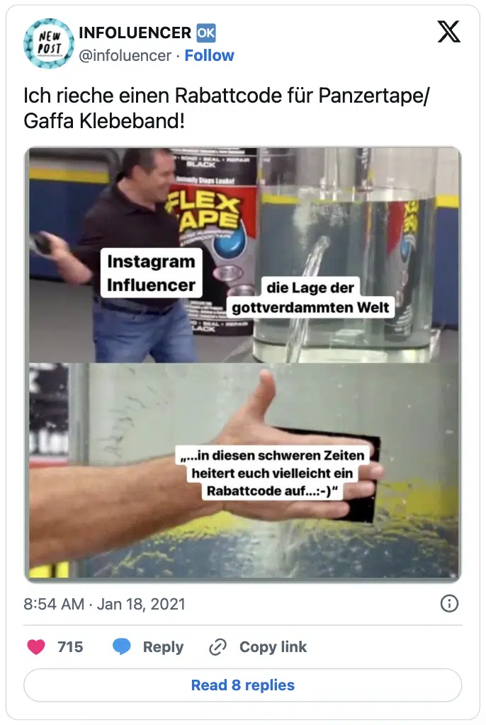 Ich rieche einen Rabattcode für Panzertape/ Gaffa Klebeband!
