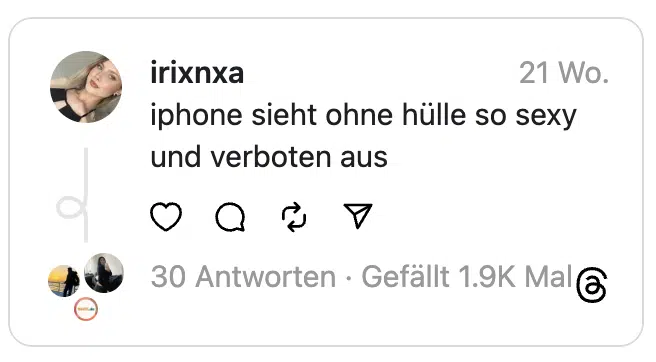 iphone sieht ohne hülle so sexy und verboten aus