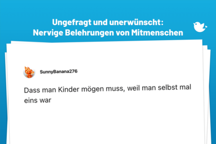 Dass man Kinder mögen muss, weil man selbst mal eins war