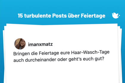 Bringen die Feiertage eure Haar-Wasch-Tage auch durcheinander oder geht’s euch gut?