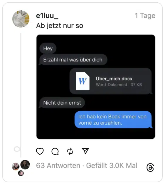 Ab jetzt nur so
