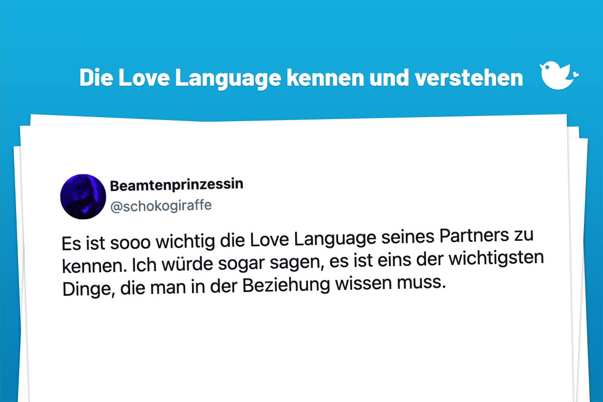 Es ist sooo wichtig die Love Language seines Partners zu kennen. Ich würde sogar sagen, es ist eins der wichtigsten Dinge, die man in der Beziehung wissen muss.