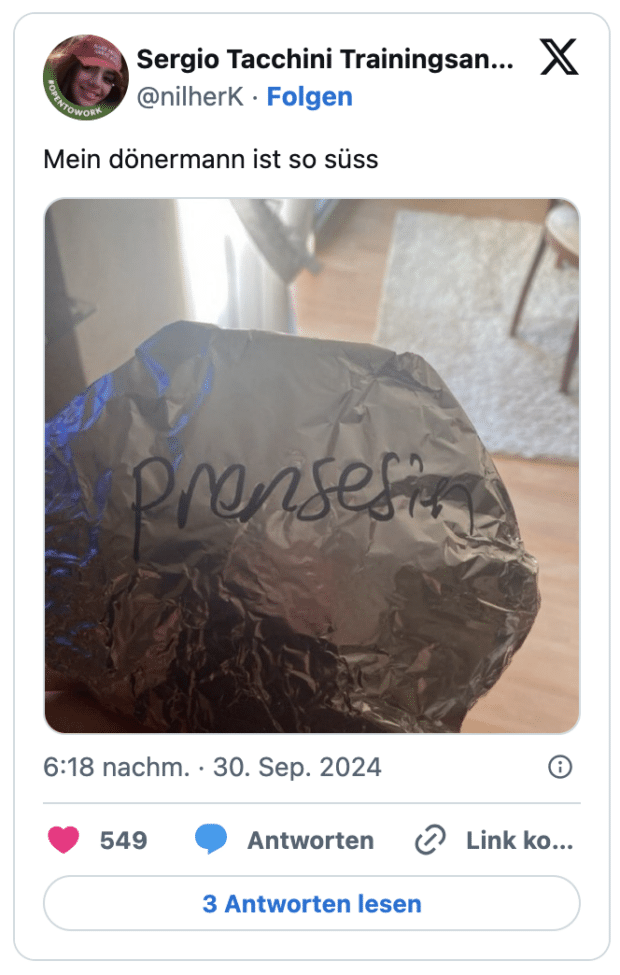 Mein dönermann ist so süss
