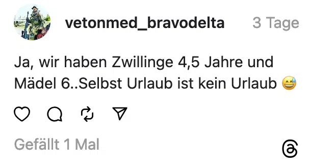 Ja, wir haben Zwillinge 4,5 Jahre und Mädel 6..Selbst Urlaub ist kein Urlaub