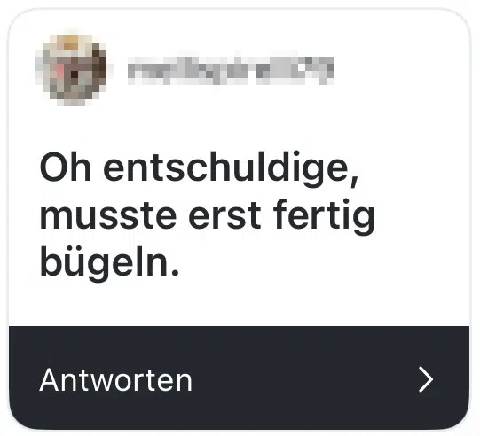 oh entschuldige, musste erst fertig bügeln