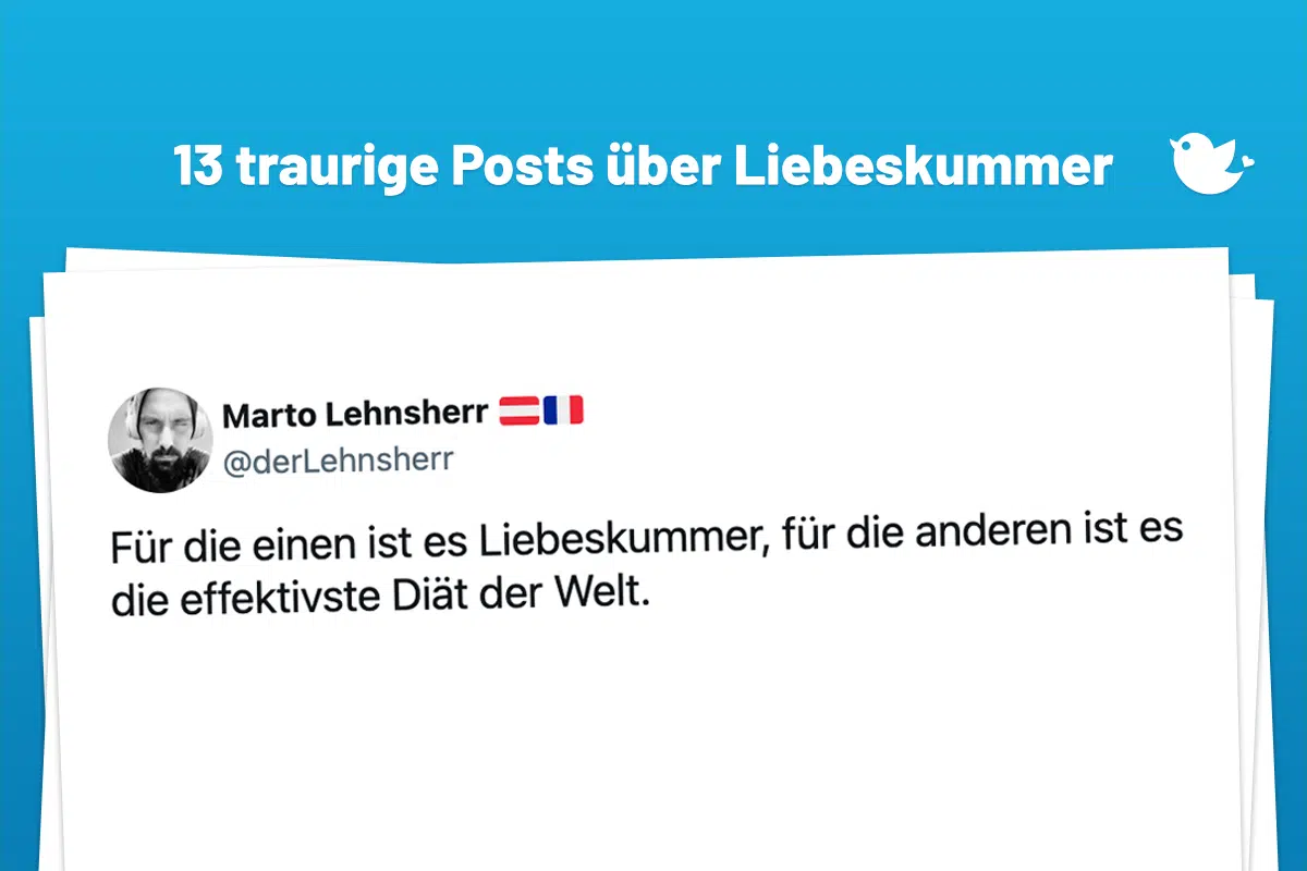 Für die einen ist es Liebeskummer, für die anderen ist es die effektivste Diät der Welt.