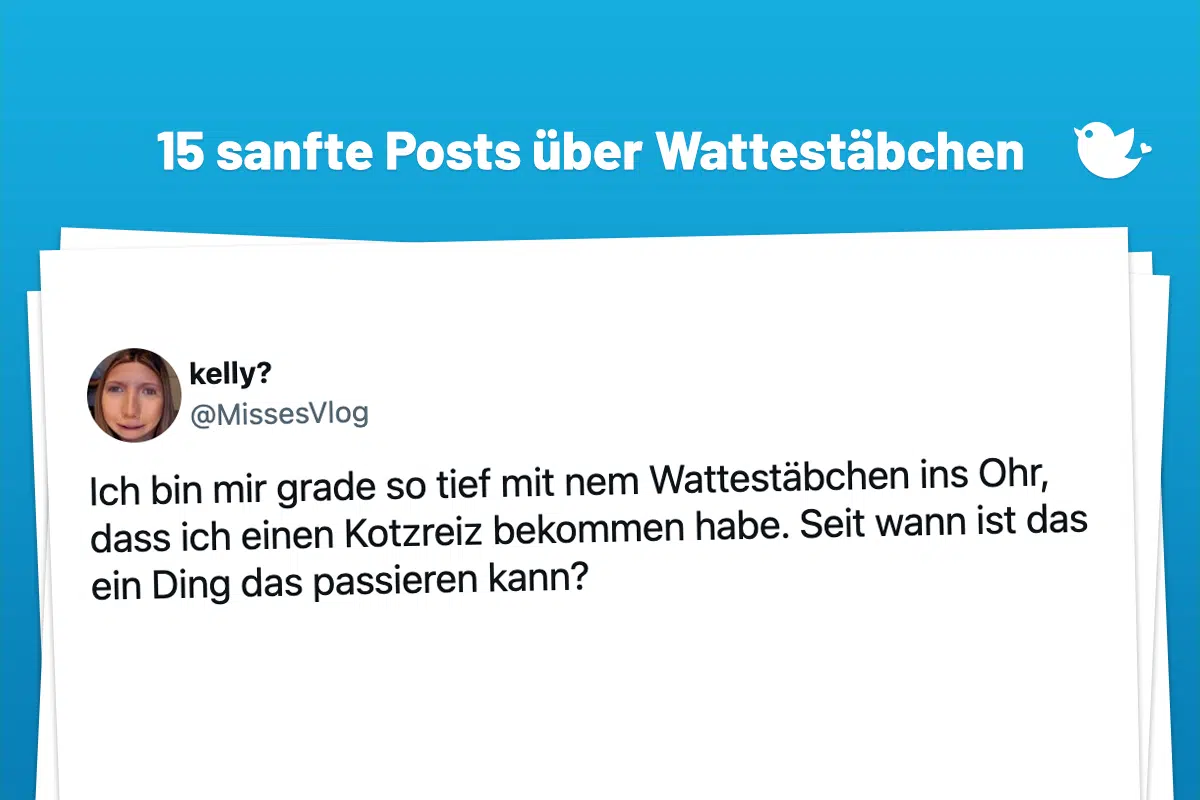 Ich bin mir grade so tief mit nem Wattestäbchen ins Ohr, dass ich einen Kotzreiz bekommen habe. Seit wann ist das ein Ding das passieren kann?