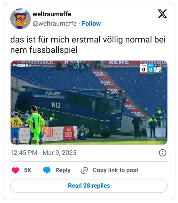 das ist für mich erstmal völlig normal bei nem fussballspiel sky sport