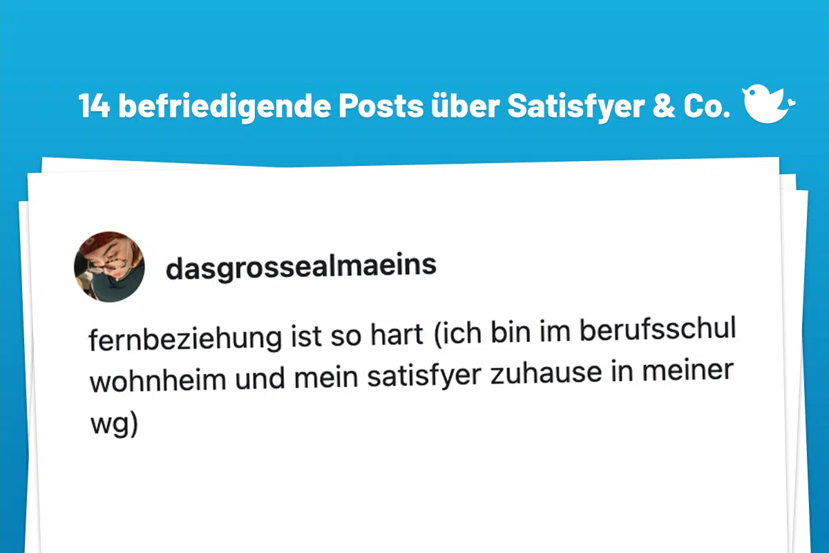 fernbeziehung ist so hart (ich bin im berufsschul wohnheim und mein satisfyer zuhause in meiner wg)