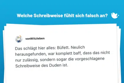 Das schlägt hier alles: Büfett. Neulich herausgefunden, war komplett baff, dass das nicht nur zulässig, sondern sogar die vorgeschlagene Schreibweise des Duden ist.