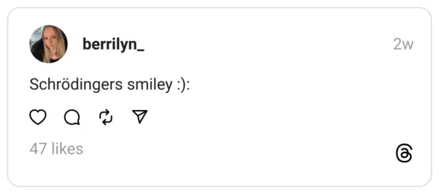Schrödingers smiley :):