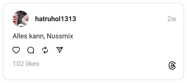Alles kann, Nussmix