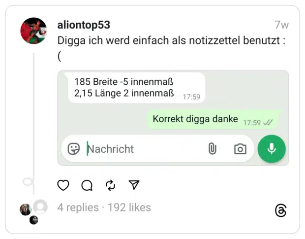 Digga ich werd einfach als notizzettel benutzt :(