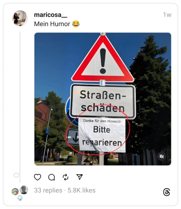Mein Humor 😂

