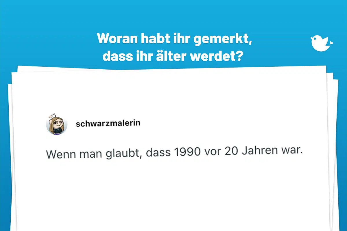 Wenn man glaubt, dass 1990 vor 20 Jahren war.