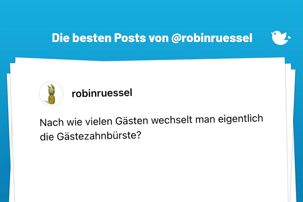 Nach wie vielen Gästen wechselt man eigentlich die Gästezahnbürste?