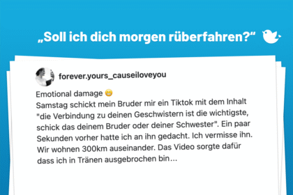 Wenn du deine Family vermisst, fahren wir hin