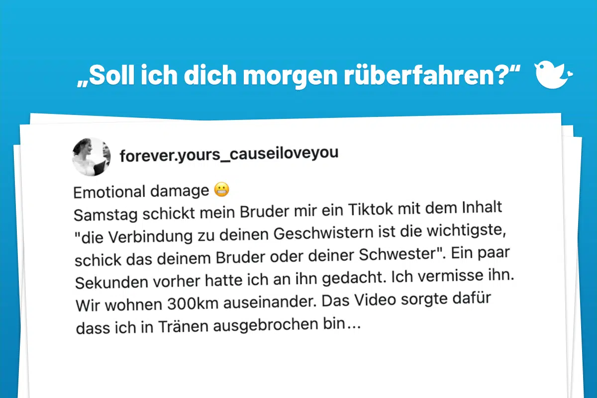 Wenn du deine Family vermisst, fahren wir hin
