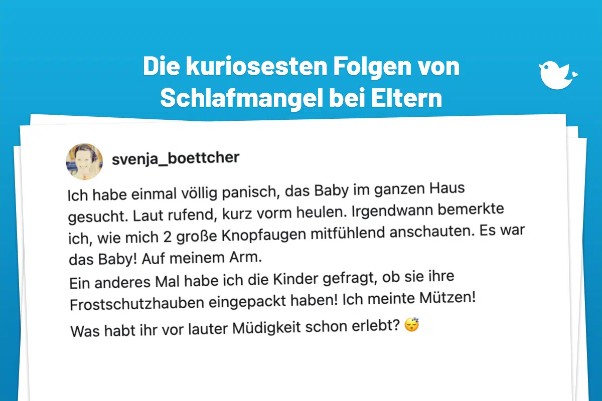 Die kuriosesten Dinge, die Eltern unter Schlafmangel erlebt haben