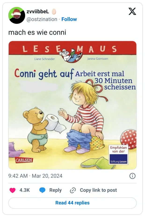 mach es wie conni LESE Liane Schneider Conni geht auf Arbeit erst mal CARLSE