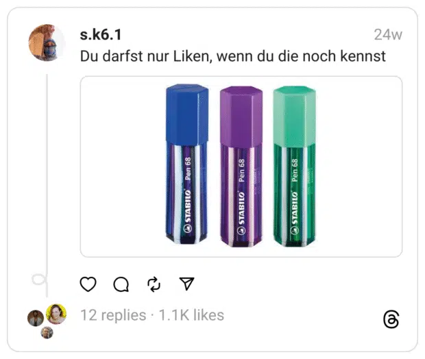 Du darfst nur Liken, wenn du die noch kennst
