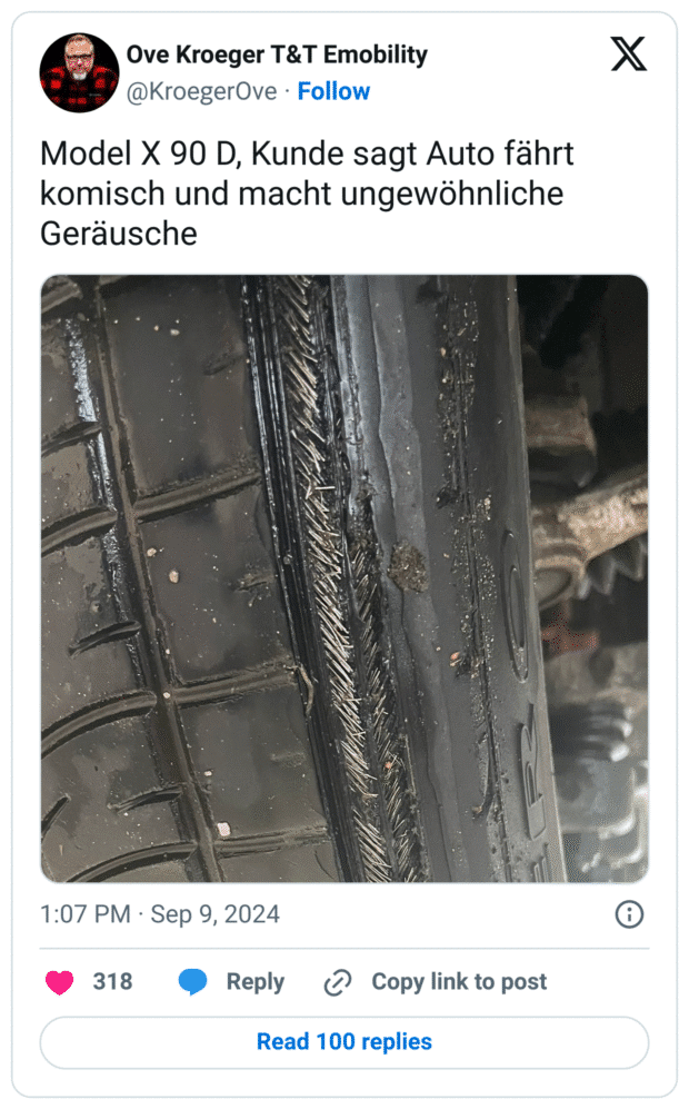 Model X 90 D, Kunde sagt Auto fährt komisch und macht ungewöhnliche Geräusche
