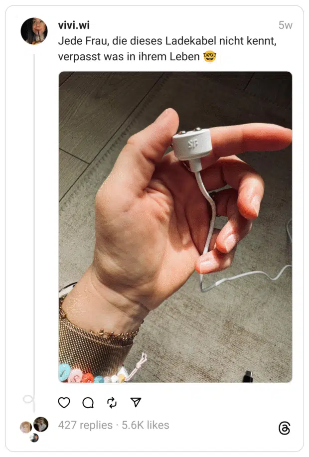 Jede Frau, die dieses Ladekabel nicht kennt, verpasst was in ihrem Leben 🤓