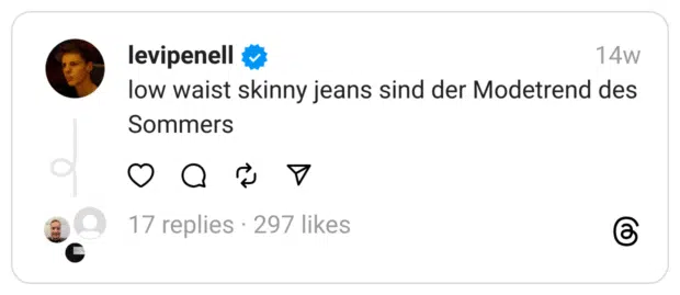 low waist skinny jeans sind der Modetrend des Sommers
