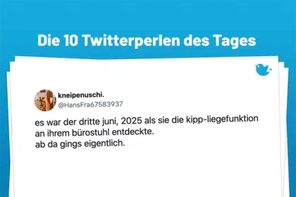 es war der dritte juni, 2025 als sie die kipp-liegefunktion an ihrem bürostuhl entdeckte. ab da gings eigentlich.