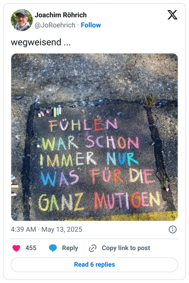 wegweisend ...