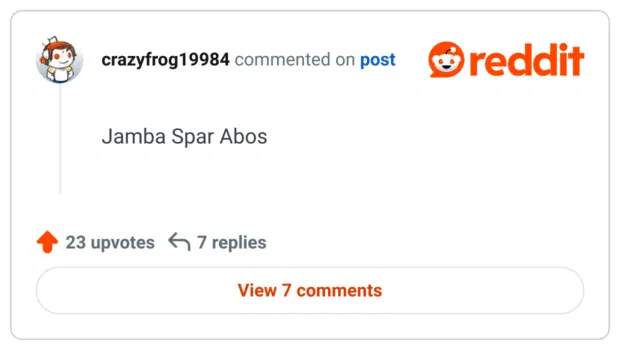 Jamba Spar Abos