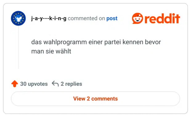 das wahlprogramm einer partei kennen bevor man sie wählt
