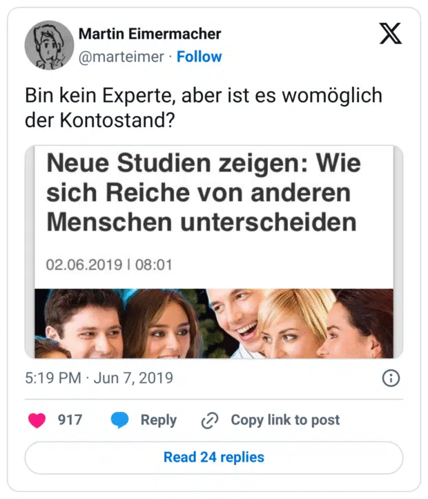 Bin kein Experte, aber ist es womöglich der Kontostand?

