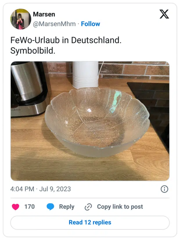 FeWo-Urlaub in Deutschland.
Symbolbild. 